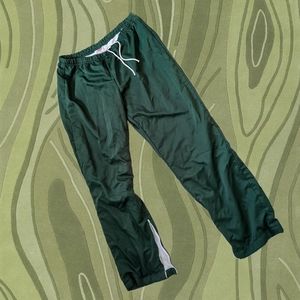 Green Varsity Track Sweat Pants